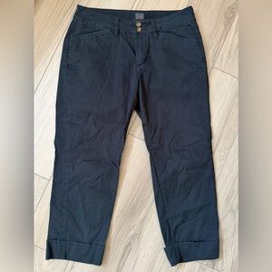 JAG Slim fit cotton Chino cropped cuff black pants size 6